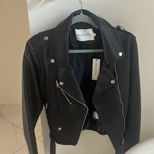 Rebecca Minkoff Classic Black Leather Jacket